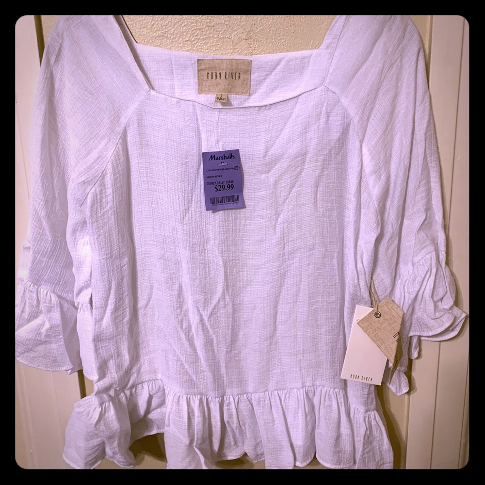 Moon River White Blouse